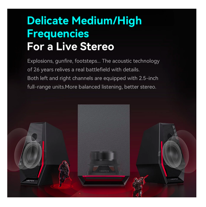 Edifier EDIFIER 2.1 Desktop Gaming Speakers G1500 MAX