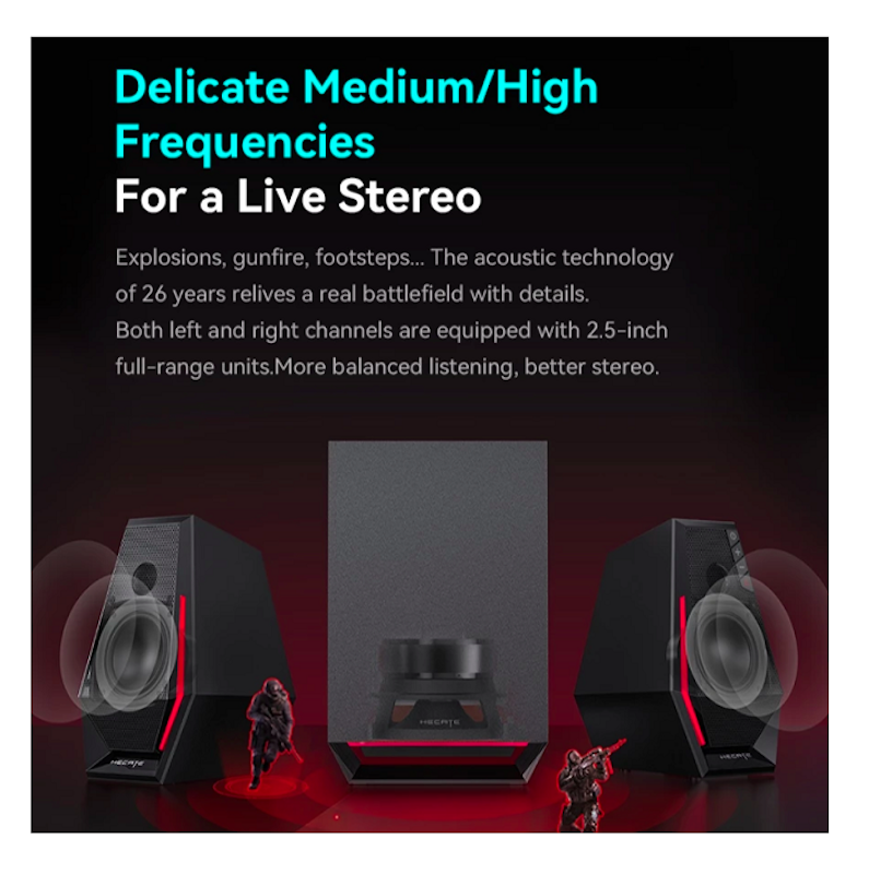 EDIFIER 2.1 Desktop Gaming Speakers 5