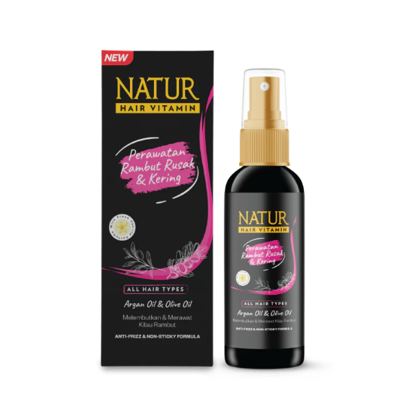 Natur Hair Care ｜ Hair Vitamin Argan Oil & Olive Oil