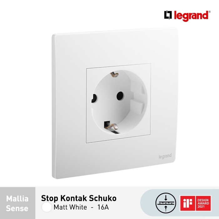 Legrand Legrand® Mallia Sense Stopkontak Schuko  16A
