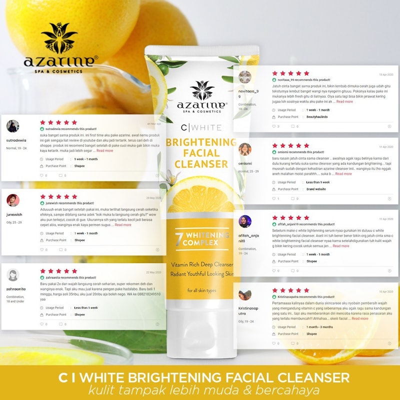 C White Brightening Facial Cleanser 3