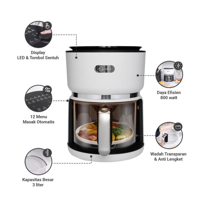 Home Center Indonesia Informa Kels Verre Air Fryer