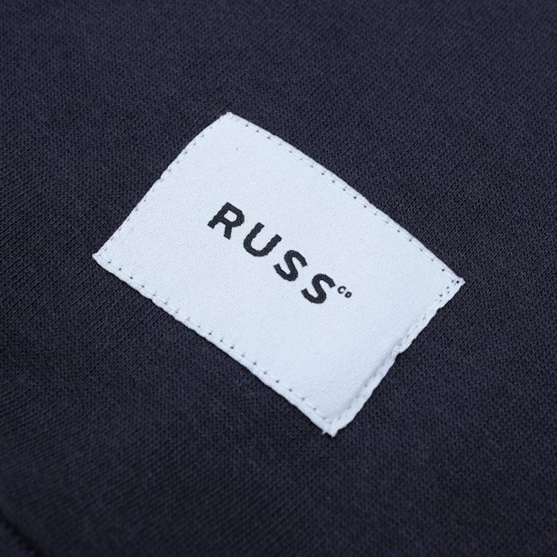 Russ & Co Sweater Crewneck Pria East Navy Blue 3