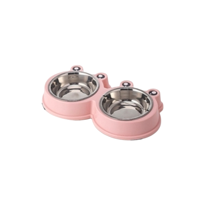 Mangkuk makan bentuk kodok 2 sekat