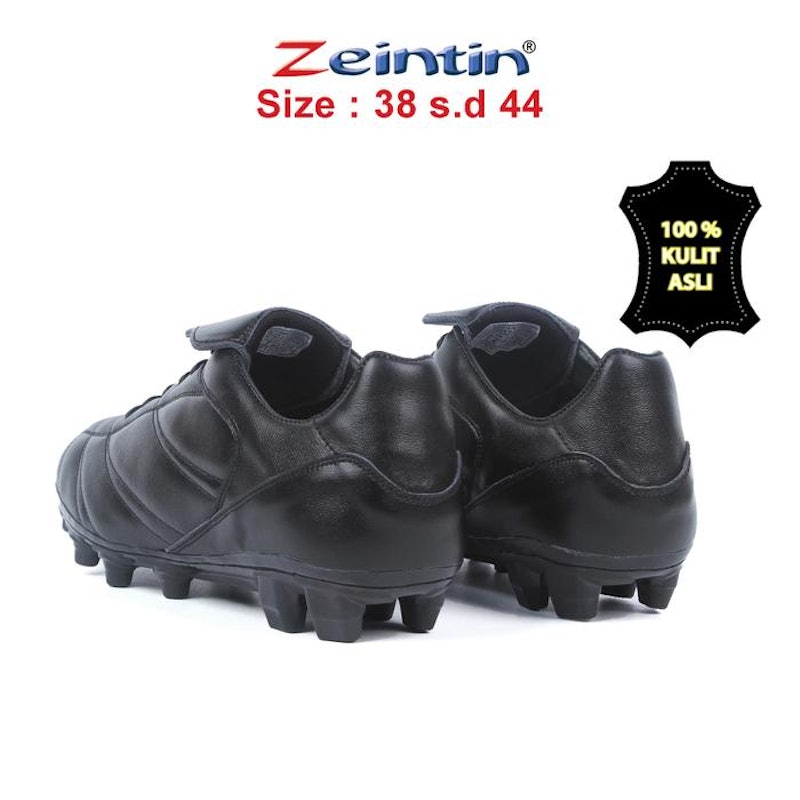 Zeintin Sepatu Bola Full Black 2