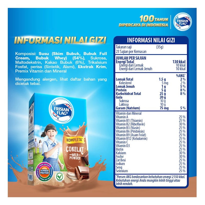 Frisian Flag Kompleta Cokelat Milk Powder 4