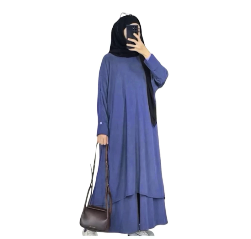 Geneaby Fatiya Long Set Tunik Rok 2