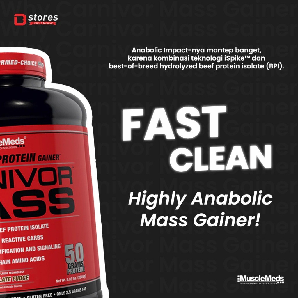 MuscleMeds Performance Technologies MuscleMeds Carnivor Mass Gainer Chocolate