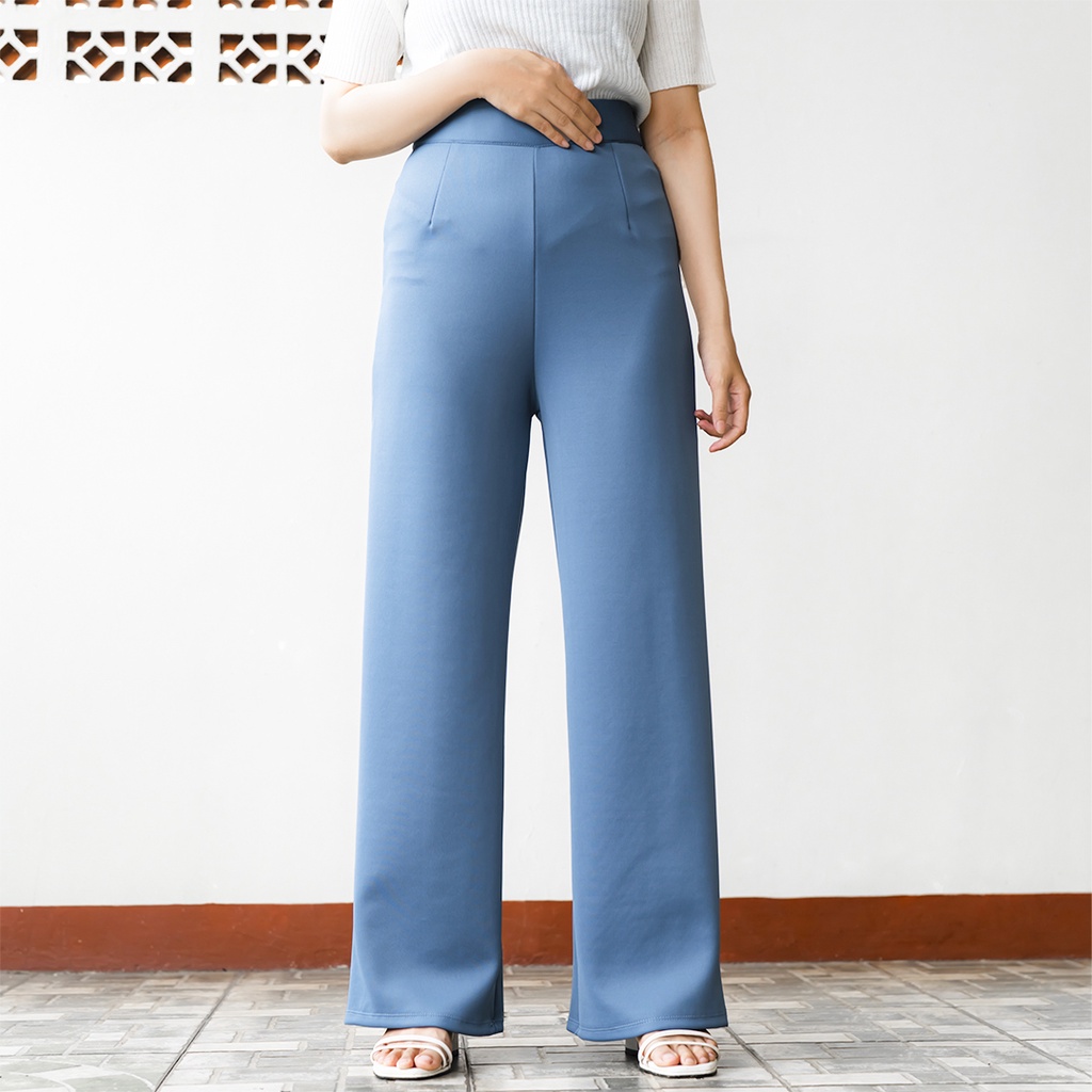  HaymeeIDN Celana Kulot Highwaist Wanita