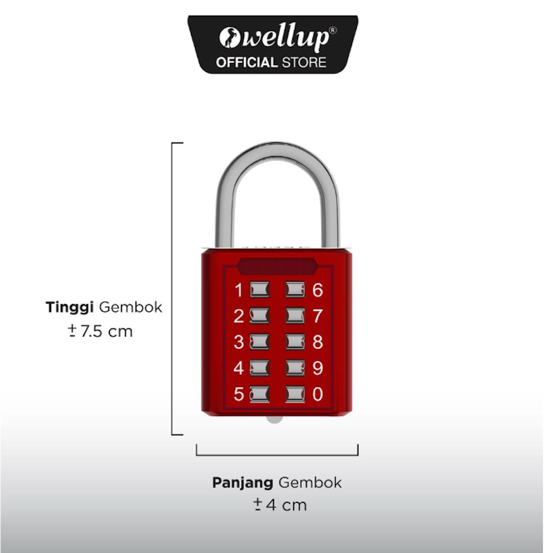 10 Digit Combination Padlock 5