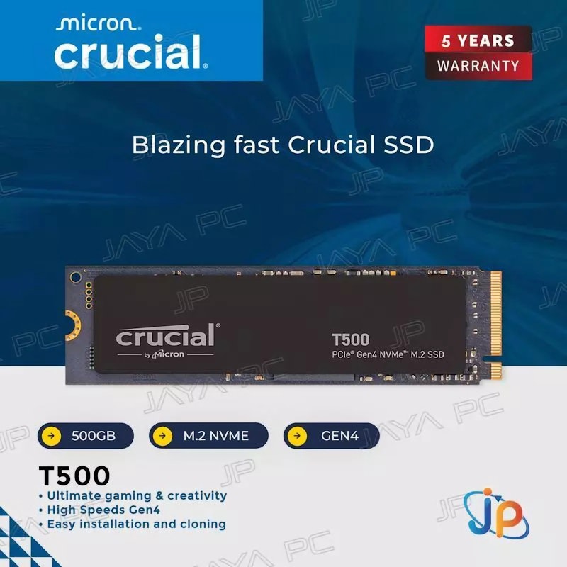 Micron Crucial SSD T500 M.2 Pcie Gen4 Nvme 500GB 5