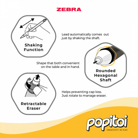 Zebra Zebra Knock Mechanical Pencil  M-1700