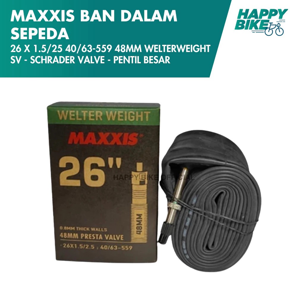 Cheng Shin Maxxis Welter Weight Tubes 26 x 1.50/2.50 48 mm Presta Valve