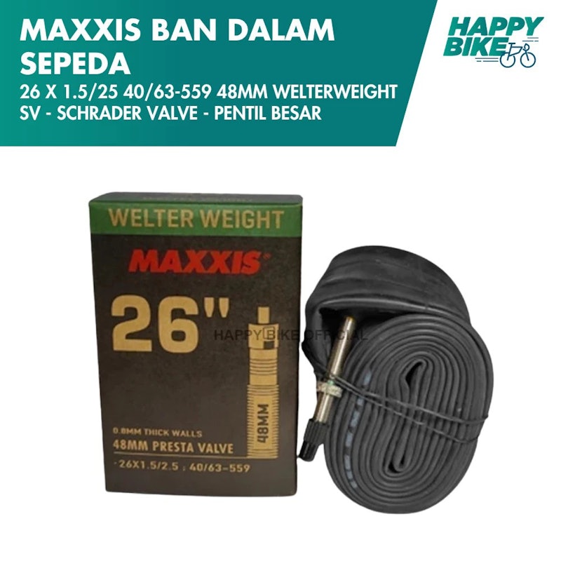Maxxis Welter Weight Tubes 26 x 1.50/2.50 48 mm Presta Valve 3