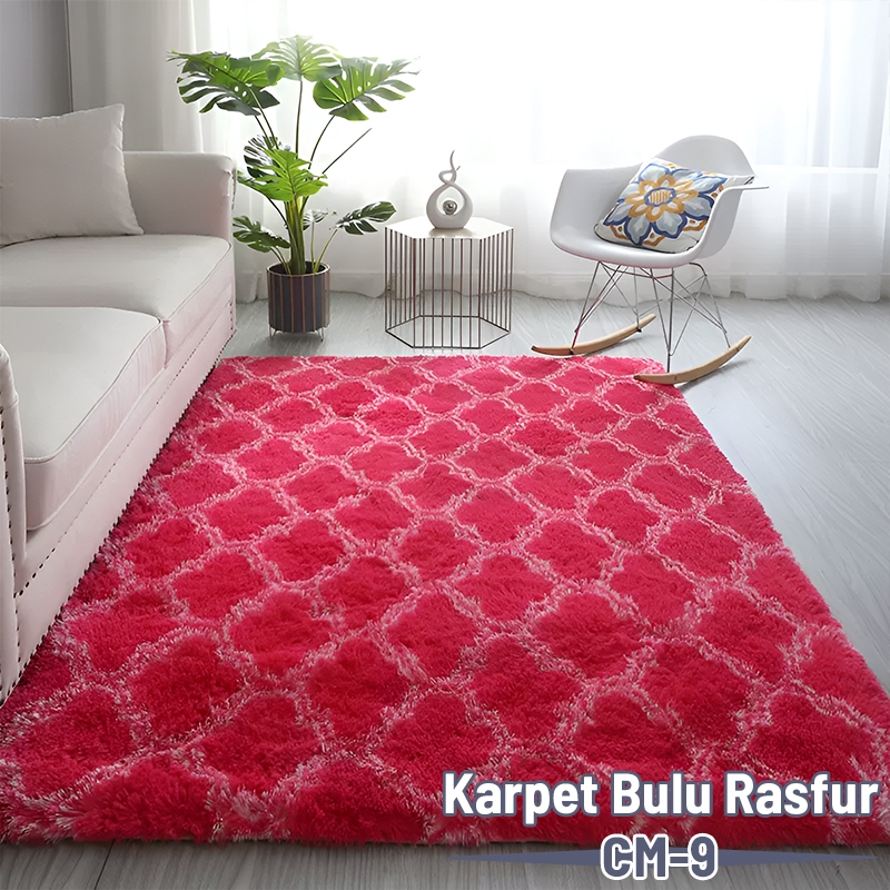 Orange Karpet Bulu Rasfur