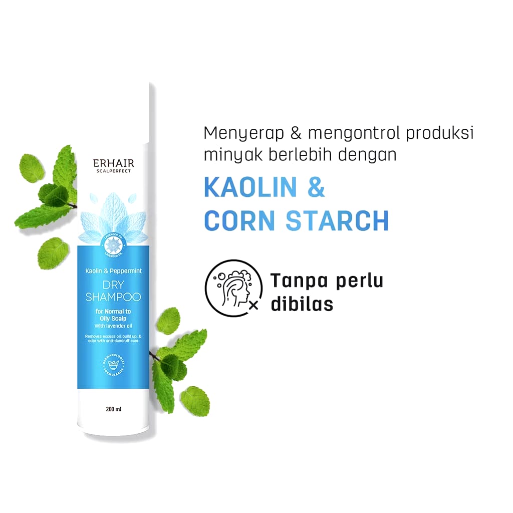 Erha Clinic Indonesia Erhair Scalperfect Dry Shampoo for Oily Scalp