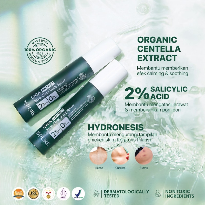 CICA Bacne+ Acne Clear Body Spray 4