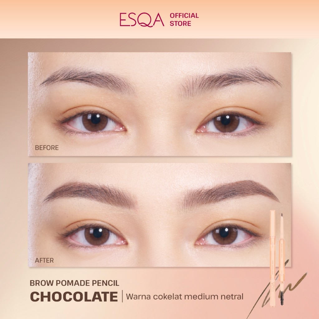 Keva Cosmetics International ESQA ESQA Brow Pomade Pencil Chocolate