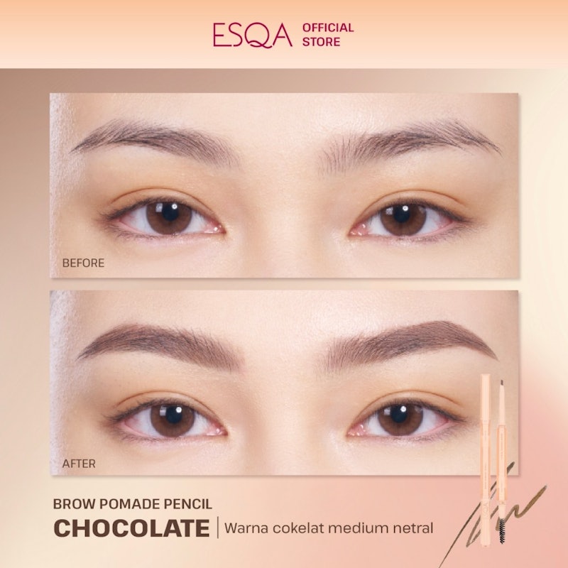ESQA Brow Pomade Pencil Chocolate 4