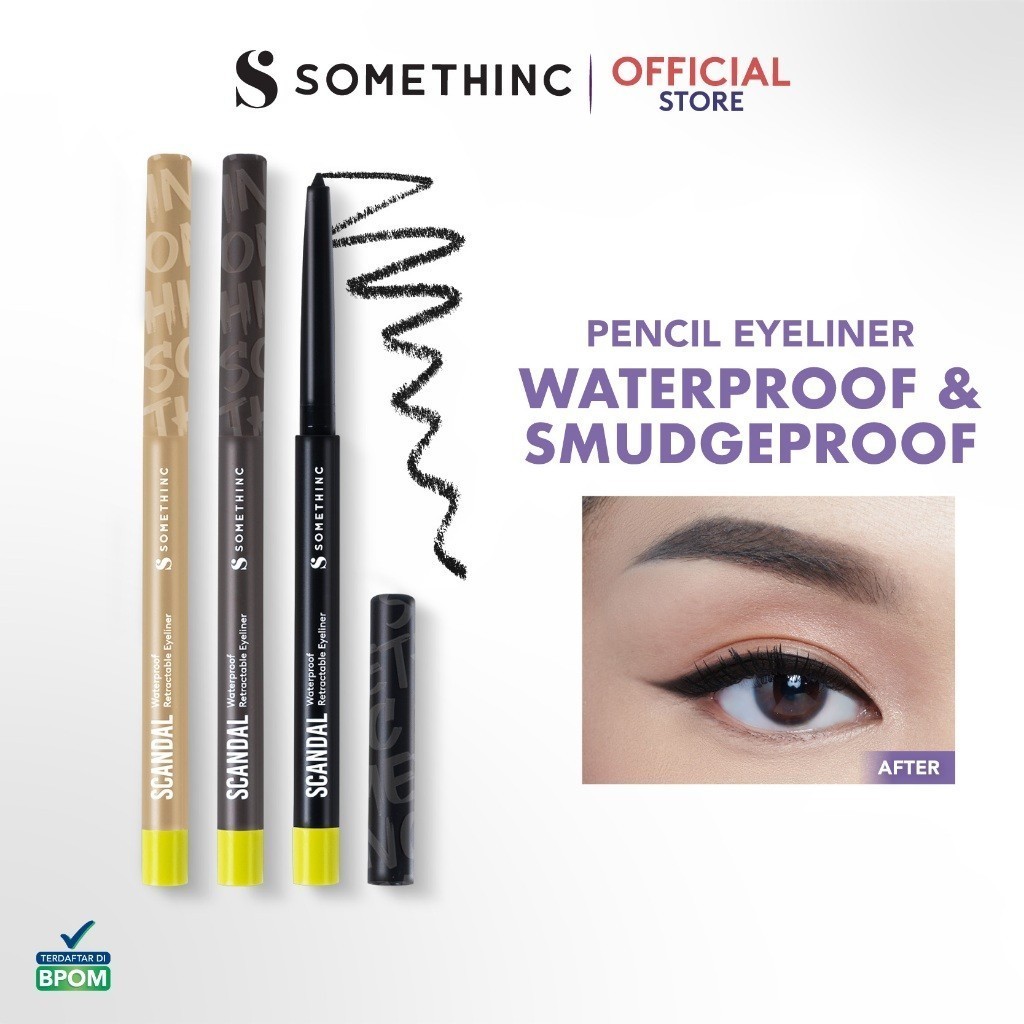 SCANDAL Waterproof Retractable Eyeliner Dark Choco 3