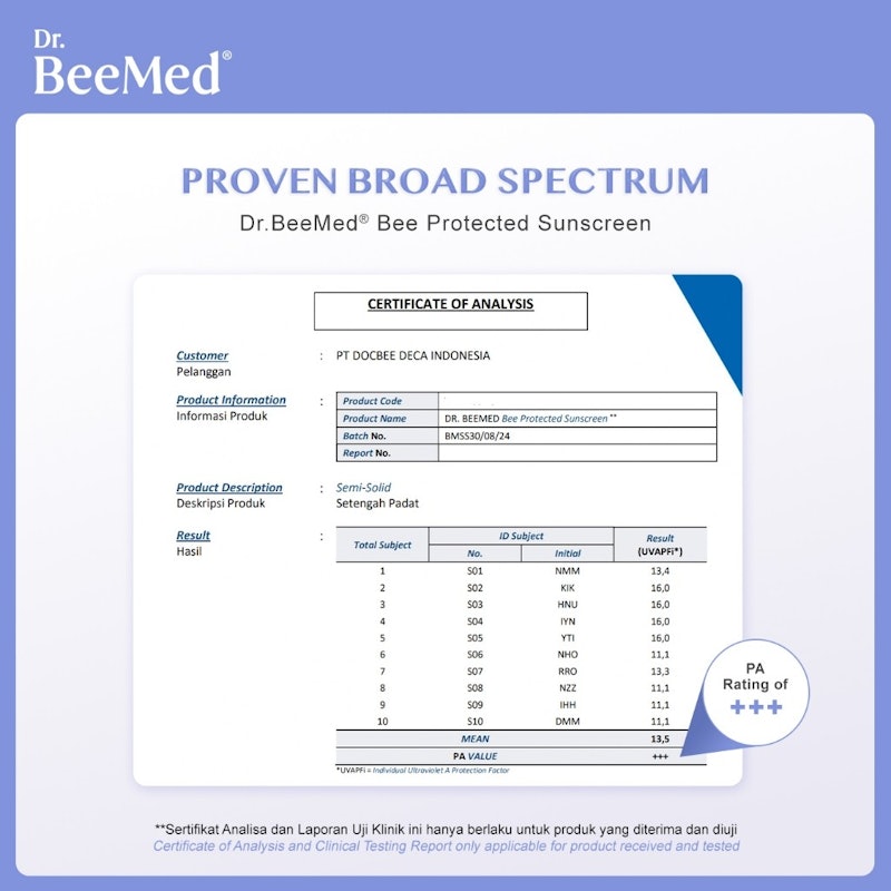 Dr.BeeMed® Bee Protected Sunscreen SPF 50+ PA+++ 4