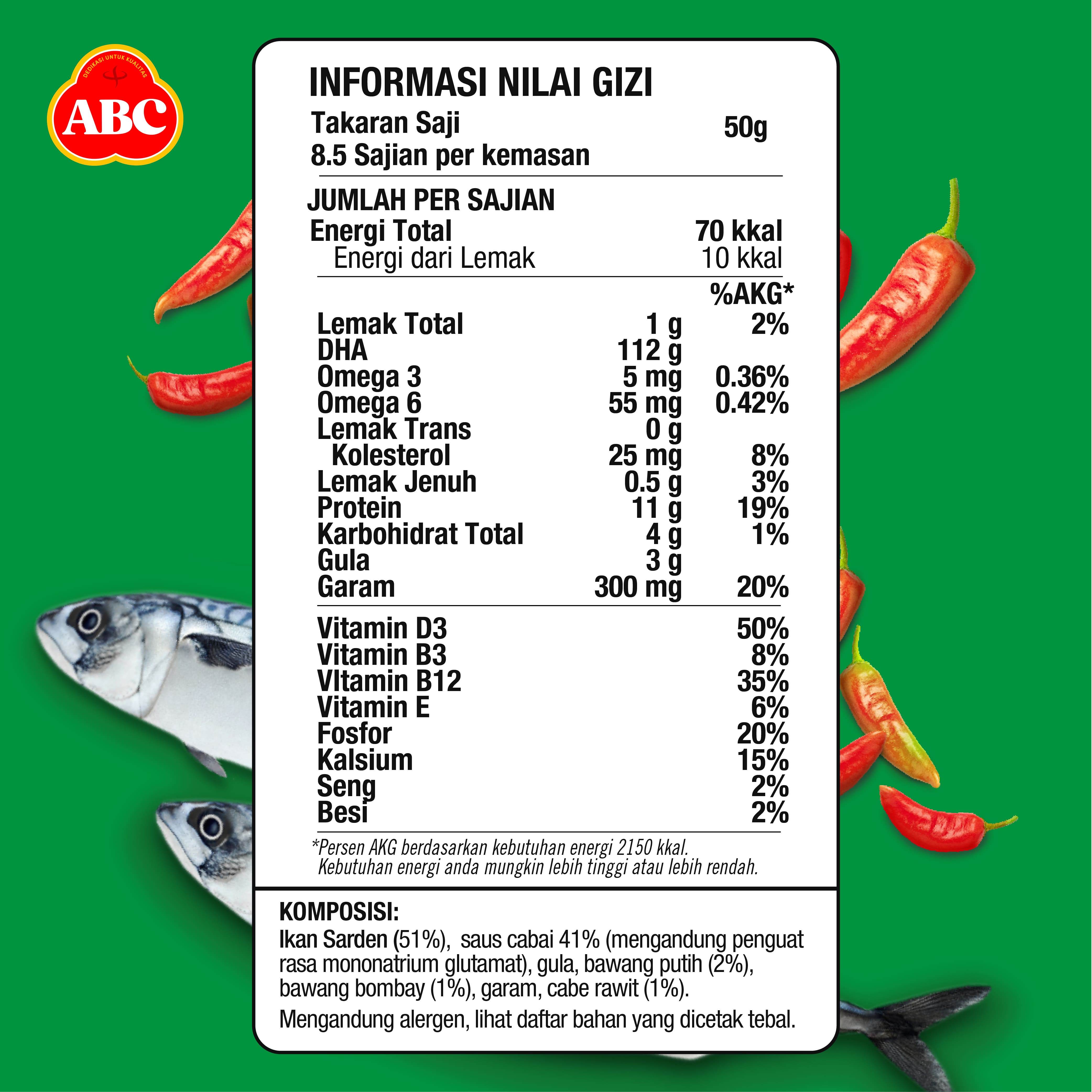 Heinz ABC Sarden Saus Extra Pedas