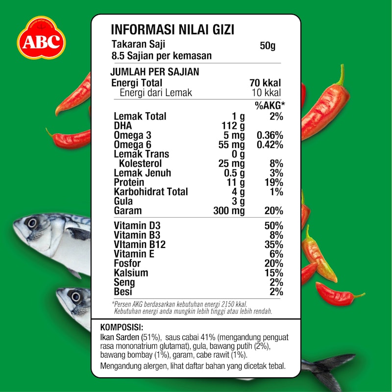 ABC Sarden Saus Extra Pedas 4