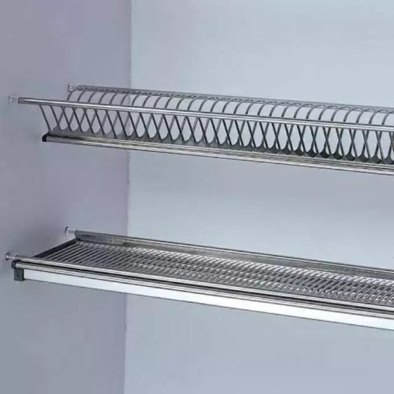 Taco Rak Piring dan Gelas Stainless 60 cm 2