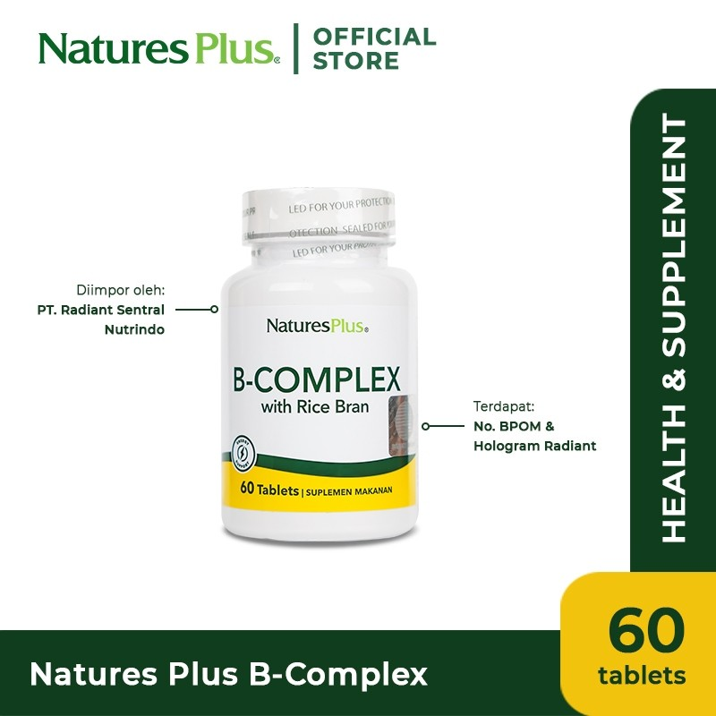 Natural Organics NaturesPlus B-Complex with Rice Bran