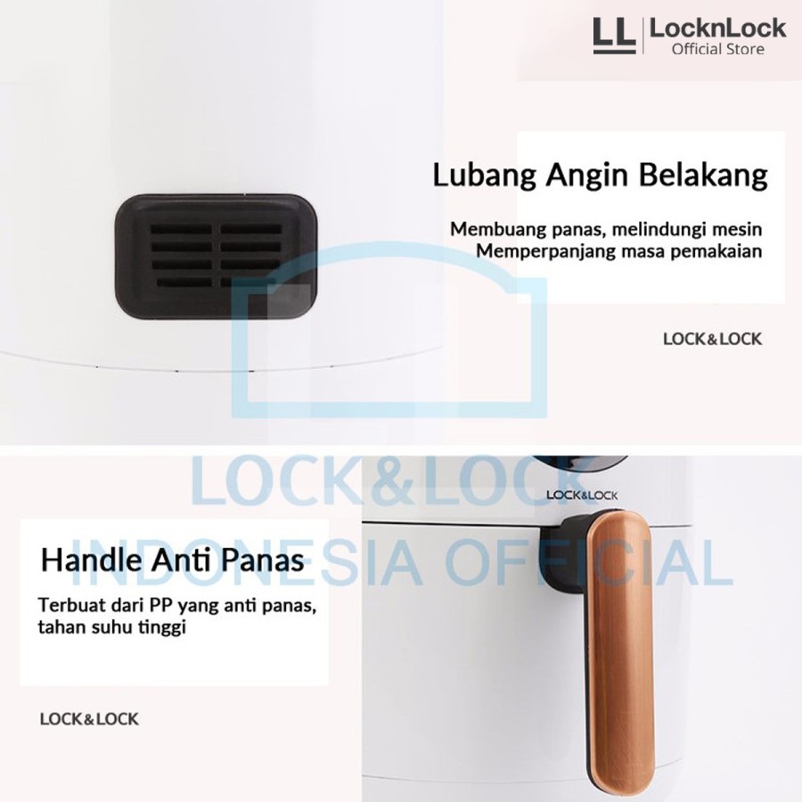 Lock & Lock LocknLock Eco Air Fryer 1,6 L EJF211WOL