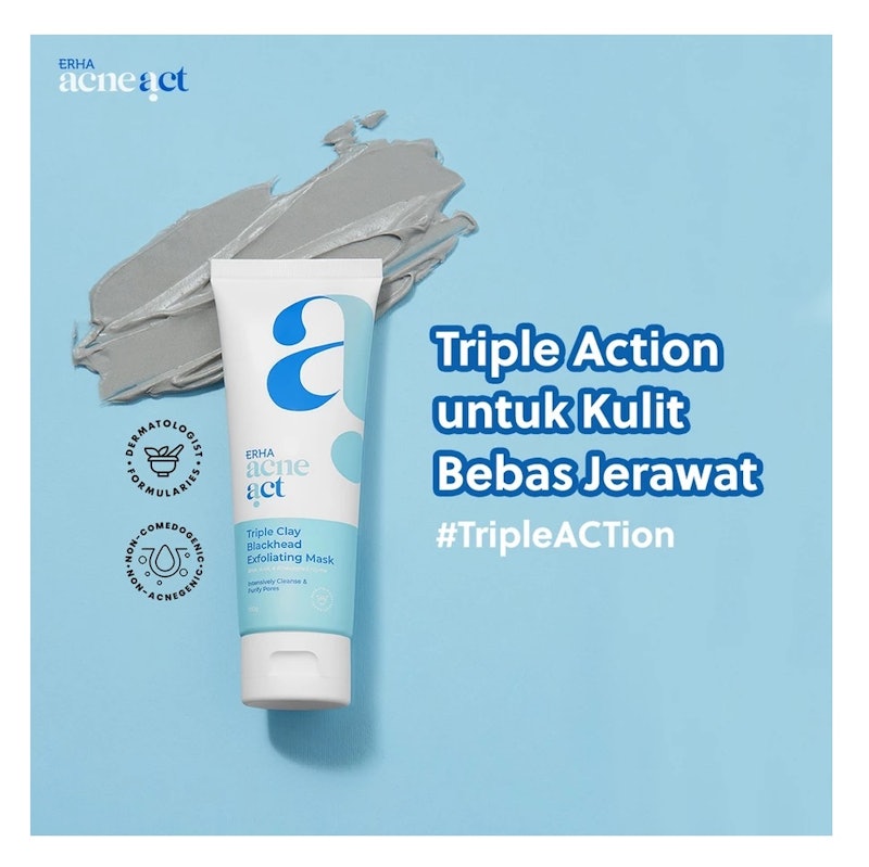 Acneact Triple Clay Blackhead Exfoliating Mask 3