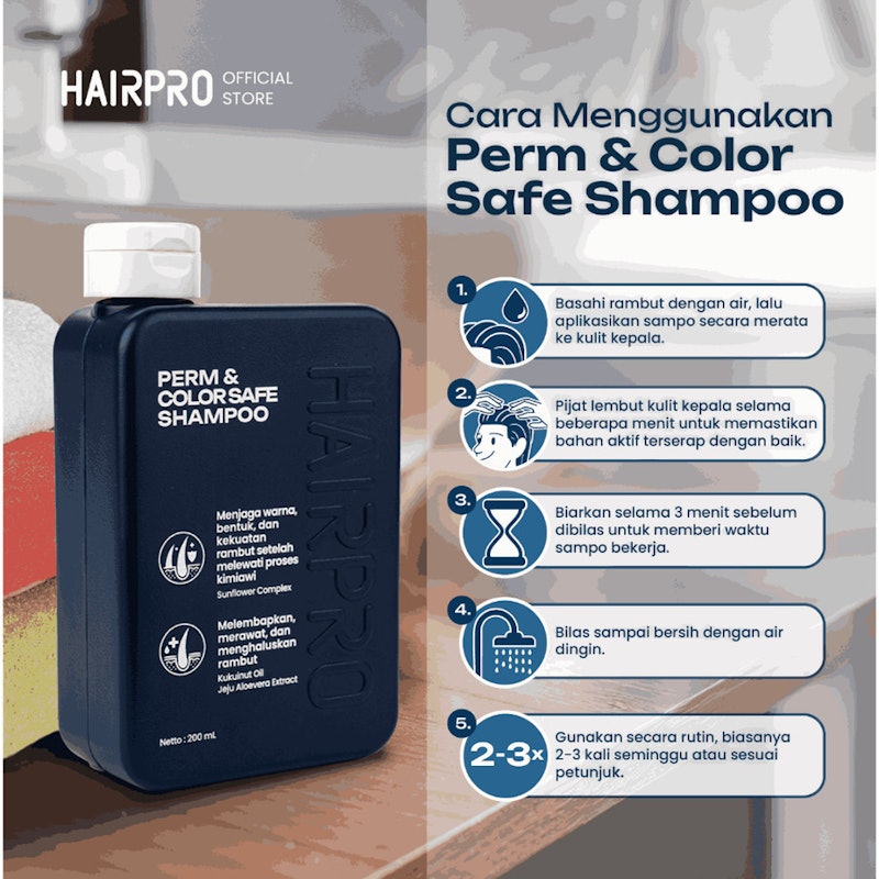 HAIRPRO Perm & Color Safe Shampoo 3