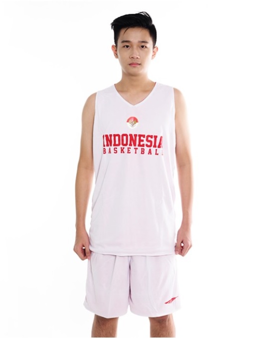 Jersey Indonesian Basketball Red-White 2 Sides