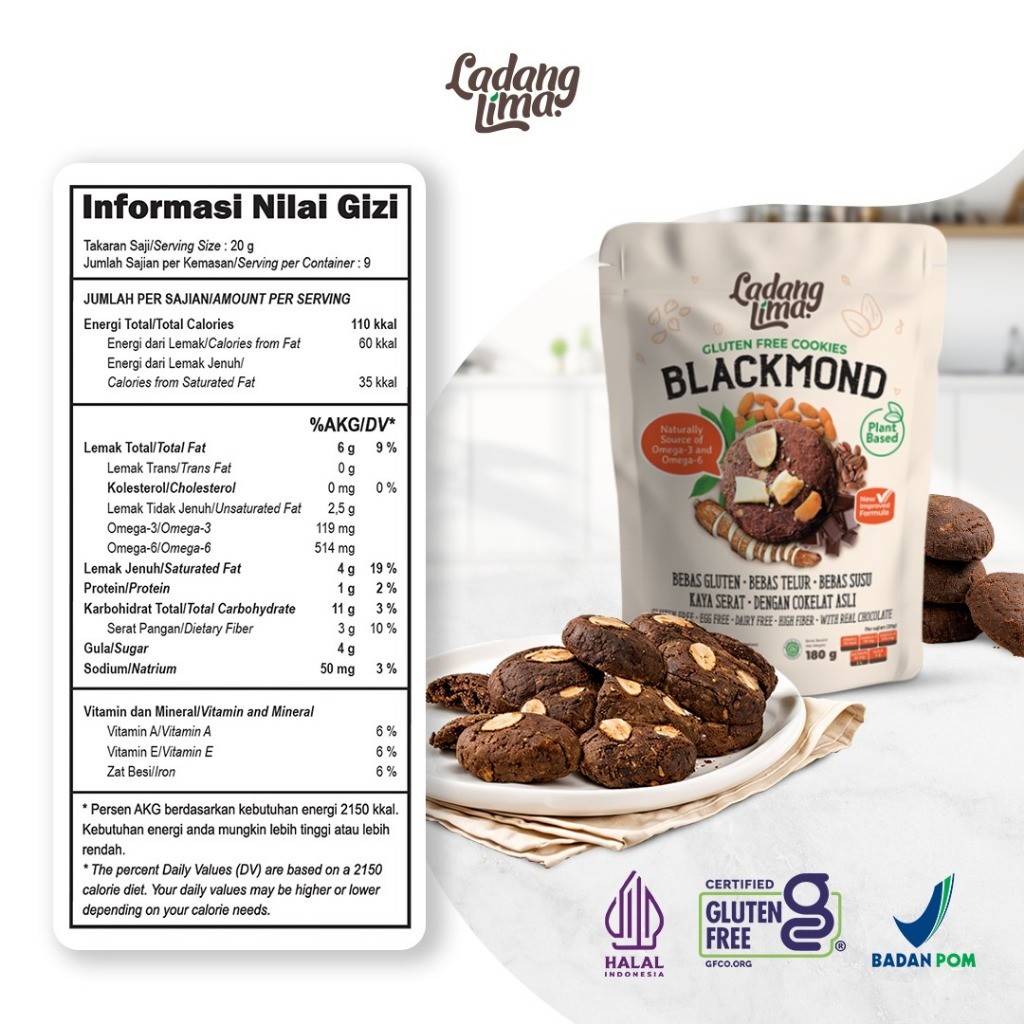  Ladang Sehat Indonesia Ladang Lima Gluten Free Cookies Blackmond 