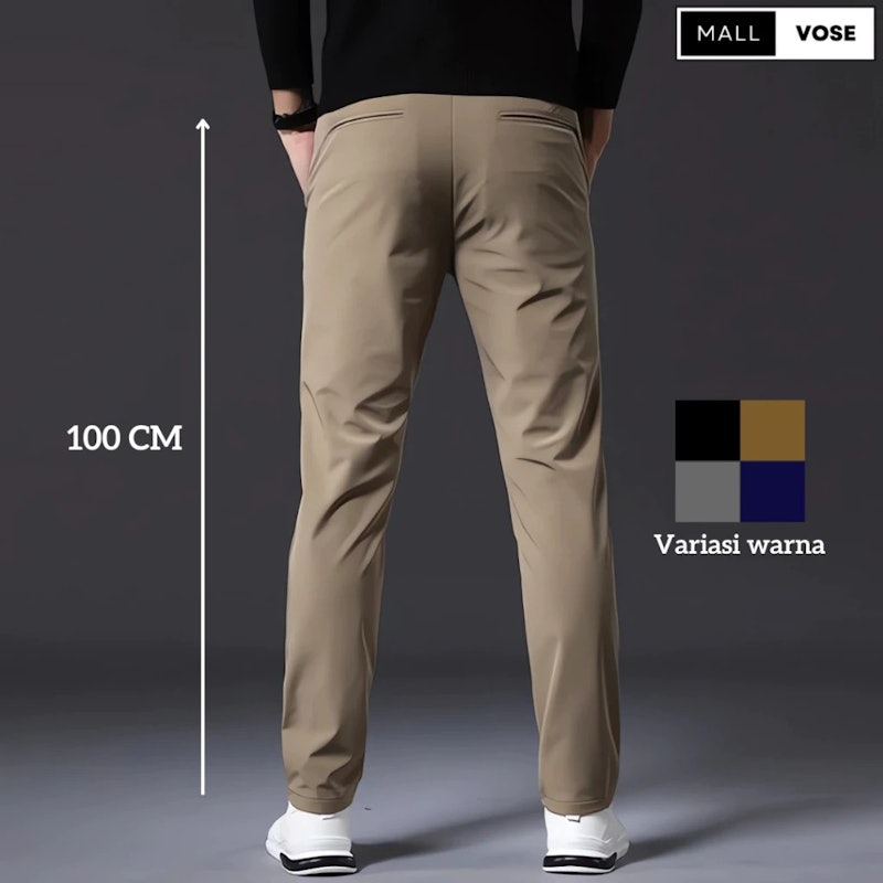 Mallvose Celana Pria Chino Slim Fit 2