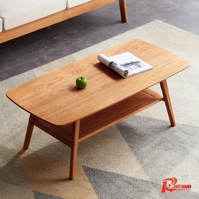 Red Sun Meja Kopi Kayu Solid Gaya Nordic RDC-1004