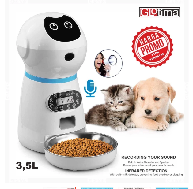  Glotima Automatic Pet Food Dispenser 3.5 L