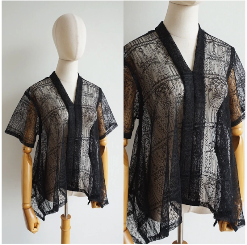 Benangsari Tiara Top Lace Brukat Kebaya Modern Kartini Lengan Pendek 4