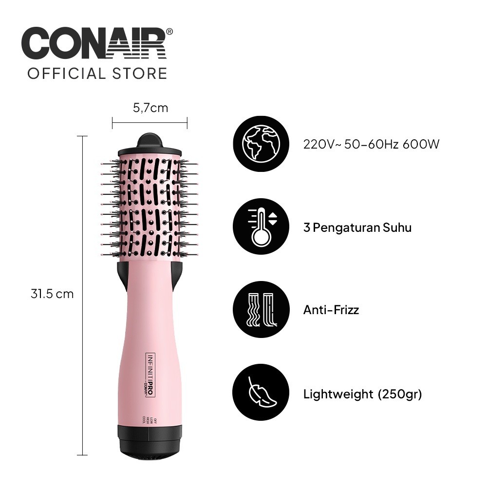 Conair Corporation Conair All-in-One Compact Oval Dryer Brush