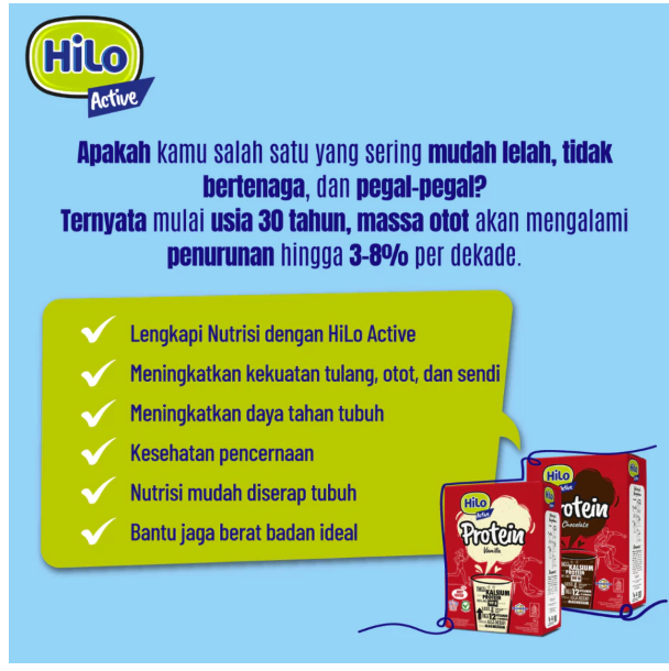 Nutrifood Indonesia HiLo Active Vanilla