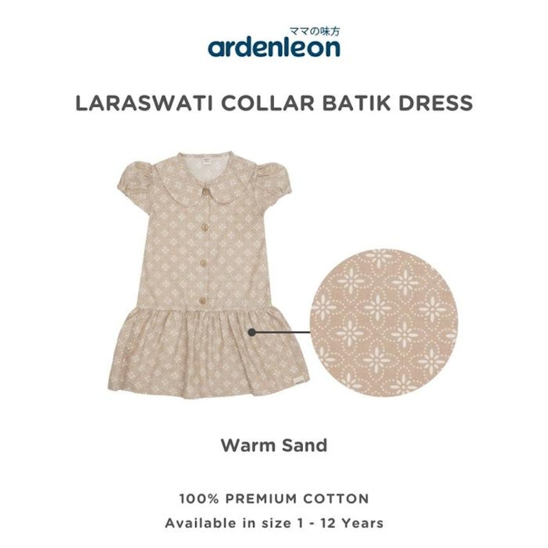 Ardenleon Laraswati Collar Batik Dress 2