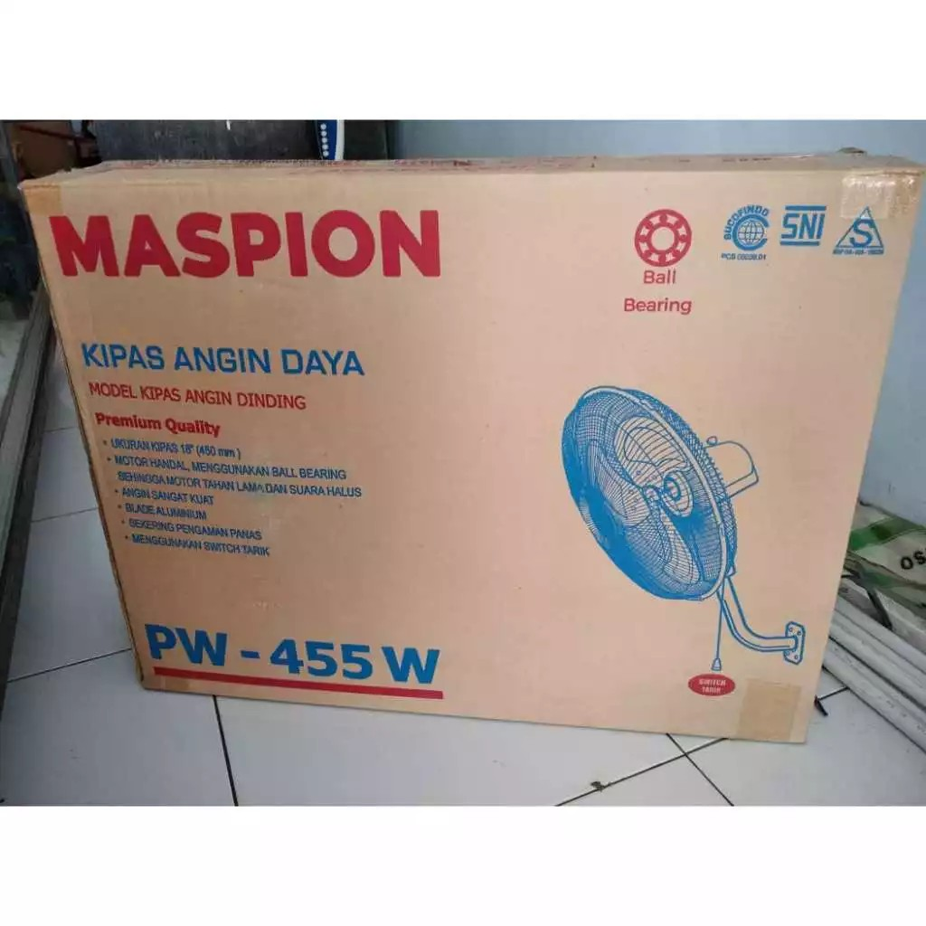 Maspion Group Maspion Power Wall Fan Kipas Angin Dinding 18 Inch  PW-455 W