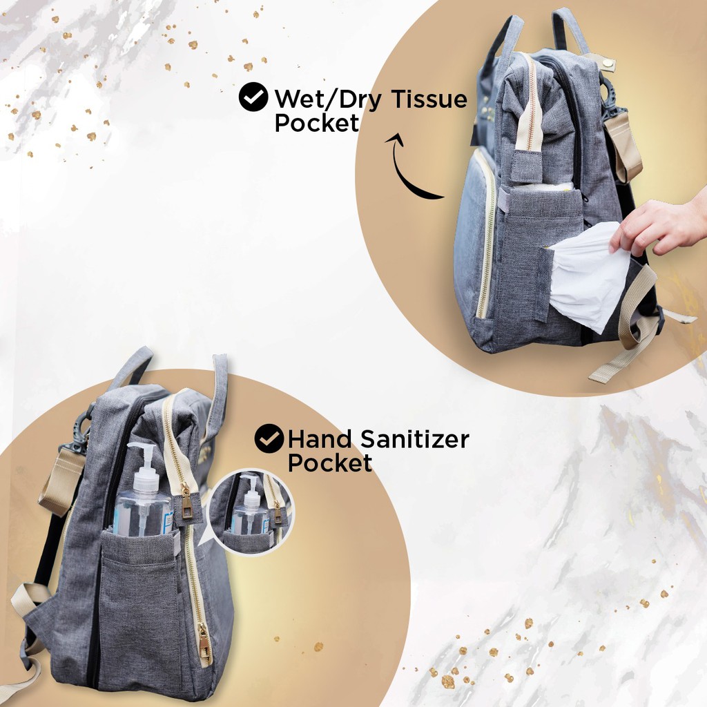 Kiddie Splash Kiddie Splash Diaper Bag Multifunction 2