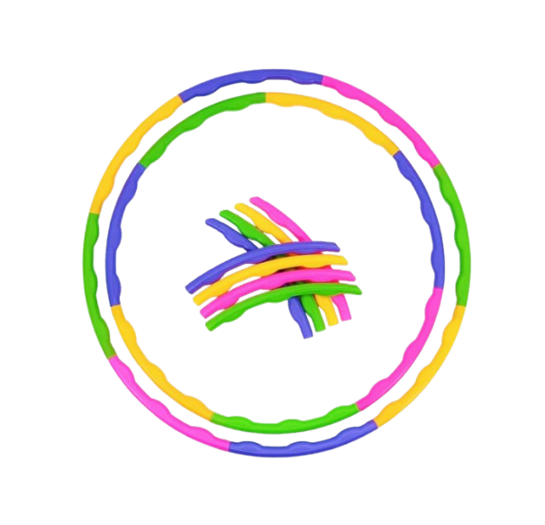 JIBIN Hula Hoop Plastik 8 Batang
