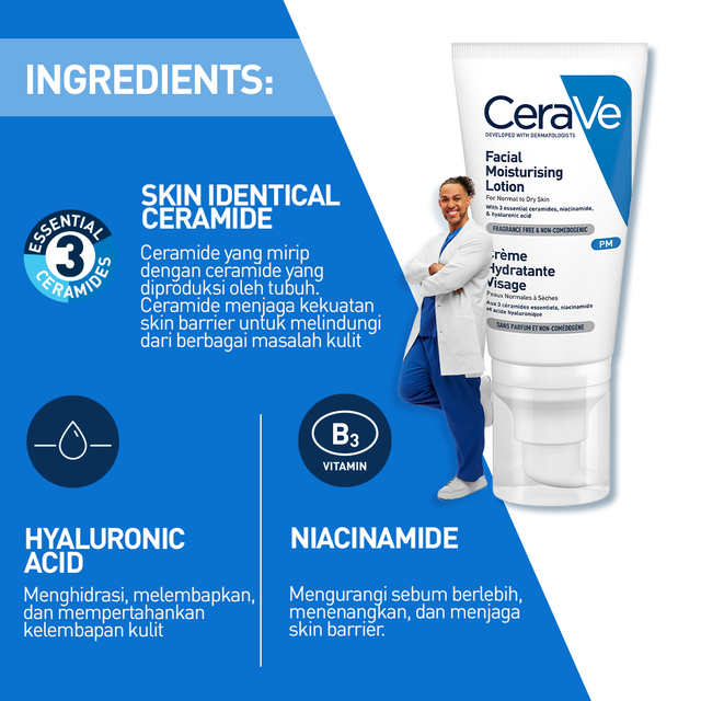 CeraVe® PM Facial Moisturizing Lotion