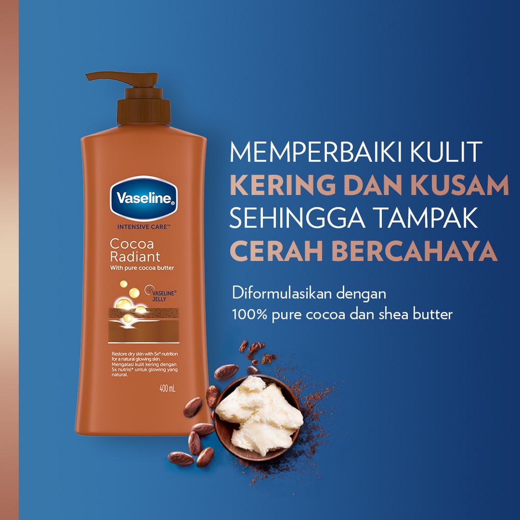 Unilever Vaseline Intensive Care Cocoa Radiant Lotion 