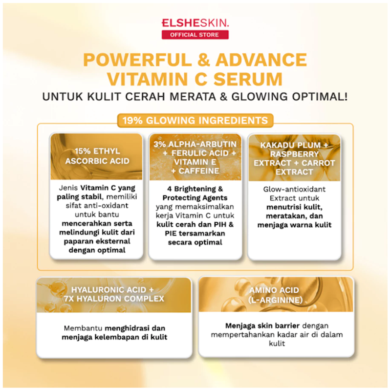 ElsheSkin 15% Vitamin C+ Glow Advance Serum 4