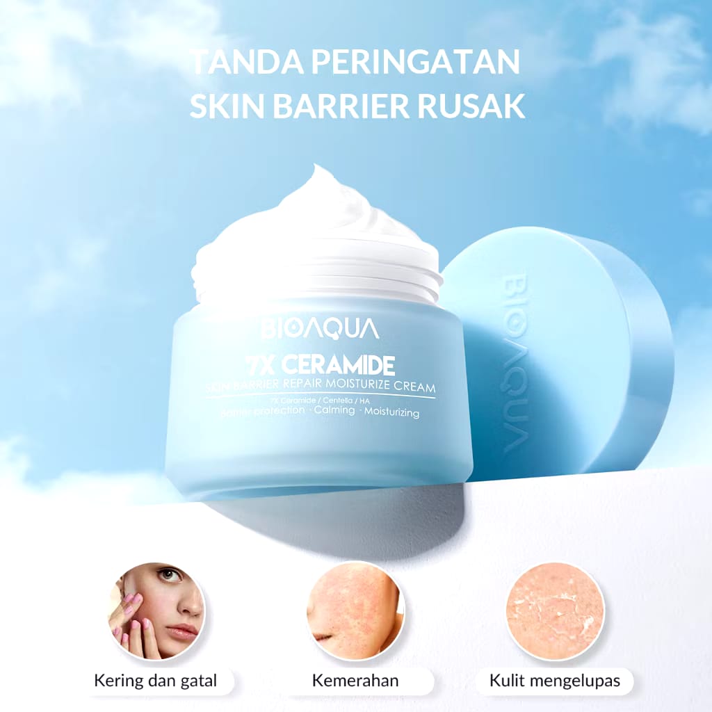 Permata Indo Kav BIOAQUA 7X Ceramide Skin Barrier Repair Moisturize Cream