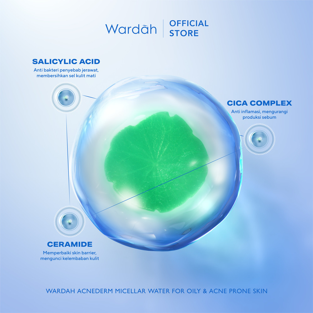Paragon Technology and Innovation Wardah Acnederm Acne Care Micellar Water 