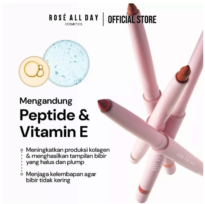 Rosé All Day Don’t Budge Lip Liner Bloom 4